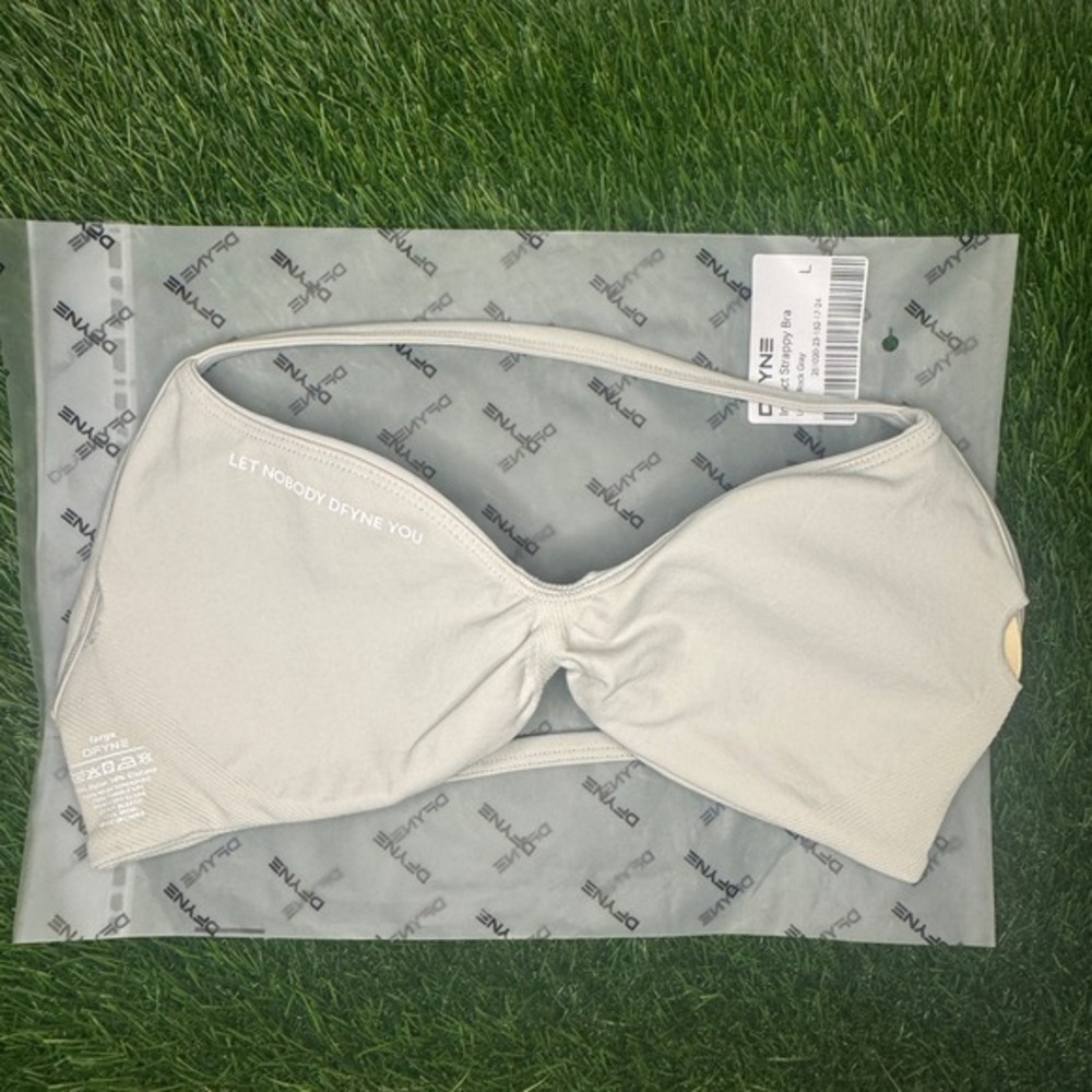 Dfyne impact strappy bra lunar rock gray large - Picture 3 of 3